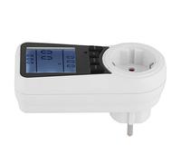YWBL-WH Compteur d'énergie ABS LCD Compteur d'électricité Plug In Moniteur 'énergie 16A 3680W Tension Courant KWh Affichage des Coûts pour le Suivi de l'utilisation des Appareils de Bureau à
