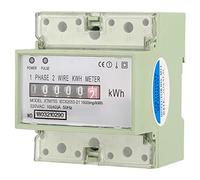 YWBL-WH Compteur KWh, 220V 10(40)A Monophasé Rail DIN Classe 1 | Couvercle en Polycarbonate, Rail de Montage 35 Mm, monophasé, Conforme IEC, Compteur D'énergie Modulaire DIN, Usage