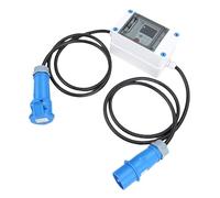 YWBL-WH Compteur KWh Portable avec Disjoncteur WiFi, Connecteur étanche | smart app contrôle vocal et LAN, protection contre les surcharges et les surtensions