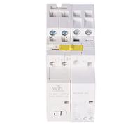 YWBL-WH Contrôle WiFi Contacteur, 2NO 230VAC 20A (25A) | Module domotique intelligent, partage de 1000 utilisateurs, calendriers et délais, montage sur rail DIN, fonctionne pour le