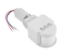 YWBL-WH Détecteur de Mouvement Infrarouge à Interrupteur Inducteur 85 à 265 V Réglable de 3 S à 7 Min, Portée de 2 à 6 M pour Projecteur LED, Porche, Garage, éclairage de Couloir