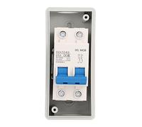 YWBL-WH Disjoncteur Miniature DC, Interrupteur de Déconnexion PA66 DC 25 A 1000 V avec Couvercle Transparent IP65, 4000 A Icu, pour Isolation de Batterie de Système d'énergie Solaire, Utilisation en