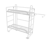 YWBL-WH Étagère de Rangement pour Salle de Bain, étagère Murale en Fer, 2