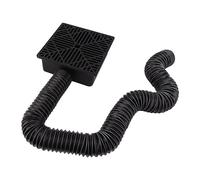 YWBL-WH Extension de Descente de Gouttière, Bassin de Récupération, Extension de Drainage Paysager, Adaptateur de Descente de Gouttière à Profil Bas, Accessoire de Drainage d'eau Noire