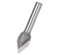 YWBL-WH Fraise V 60 Degrés 6 Mm Queue YG6 Carbure Bois (Couteau en V à 60 | Tête en Alliage YG6, Corps en Acier 45# Carbone, Collet 6mm, Usage Bois, Fraise à Rainer en V, Lame 15,9mm