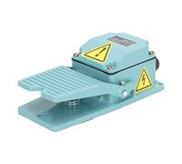 YWBL-WH Interrupteur à Pédale en Métal Marche/arrêt, Contrôleur au Pied AC 250 V 15 A, Pédale Antidérapante Normalement Fermée pour Machines à Coudre, Outils de Travail du Bois, Perçage et