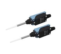 YWBL-WH Interrupteur de Fin de Course momentané à Ressort, Interrupteur de Voyage à Tige de Bobine Flexible en Alliage de Zinc ABS IP66 à Réinitialisation Automatique 10A 250V Paquet de 2 pour le