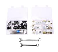 YWBL-WH Jeu D'écrous Rivetés, Mandrin en Acier au Carbone M3-M10 | Tailles M8 M10, Acier au Carbone, Perceuse Manuelle ou électrique, Assortiment de Mandrins, Tôle et Tube
