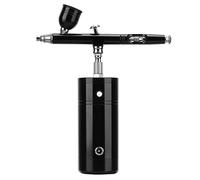 YWBL-WH Kit d'Aérographe sans Fil en Alliage d'aluminium avec Batterie Rechargeable de 17,4 PSI, Aérographe Portable Facile à Utiliser pour le Maquillage, l'artisanat, la Peinture de Modèles