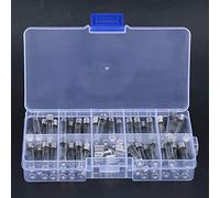 YWBL-WH Kit de Fusibles en Tube de Verre 6x30mm 250V 0,5A-30A Assortis 82 | Fusibles de Remplacement à Rapide pour Appareils électroménagers, Automobiles, Compteurs, Jouets électroniques, Boîte de