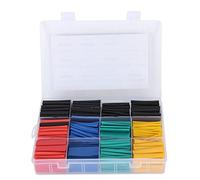 YWBL-WH Kit de Gaines Thermorétractables, Sélection Multi-Tailles de 530 | Mallette de rangement compartimentée, rétrécissement rapide uniforme, pour l\'épissure de fils et la réparation de câbles