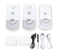 YWBL-WH Kit de Sonnette D'interphone Vocal à 2 Voies, Système de Sonnette sans Fil, Portée de 1000 M, IP54, Résistant à L'eau, Batterie de 1800 MAh, pour Maison, Bureau, Villa