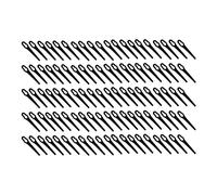 YWBL-WH Lames de Coupe en Plastique, 100 Pièces de Remplacement de Lames de Coupe-Herbe en Plastique, Forme de Gourde de 20 X 83 Mm avec Trous de 7 Mm et 12, Lame de de Tondeuse à Gazon pour la de