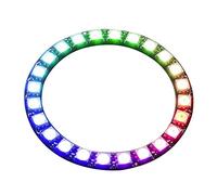 YWBL-WH Lampe Anneau Lumineux LED 5V 24 Bits WS2812B 5050 Compatible avec LED Display avec Pilotes Intégrés pour Illumination Créative