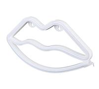 YWBL-WH Lèvres en Forme de Néon LED, Art Mural coloré alimenté par USB | Construction de Tube en Silicone souple, contact basse tension 5V, support de crochet suspendu, pièce maîtresse de Banquet