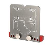 YWBL-WH Localisateur de Perçage de Trou de Charnière Guide de Perçage de Charnière en Alliage d'aluminium pour Charnières de 35 Mm Distance Réglable de 3 à 6 Mm Positionnement du Connecteur de 32
