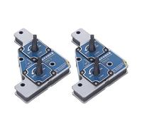 YWBL-WH Lot de 2 Aimants de Soudage en Ferrite, Support Magnétique, Force de Traction de 28 Kg, Angle Réglable à 90 Degrés pour Plaque d'acier, Plaque de Fer, Positionnement de Barre de Tuyau pour