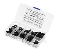 YWBL-WH M3 Hex Screws Nuts Assortment, 300Pcs Alloy Steel | Kit de boulons à tête creuse, filetage transparent, douille hexagonale Standard, assemblage mécanique, boîte de rangement