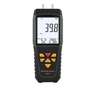 YWBL-WH Manomètre Numérique à Pression Différentielle Testeur de Pression ABS à Double Port Plage de 206,8 KPa 12 Unités LCD rétroéclairé Maintien des Données pour Test de Conduits CVC Mesure de Gaz