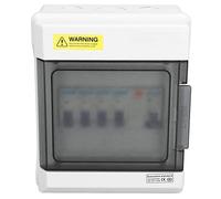 YWBL-WH Mini Disjoncteur de Fuite ABS unité Consommateur 63A 30mA RCD avec 4 MCB 230V IP66 Carte de Fusibles pour la Distribution d'énergie d'atelier Résidentiel AU