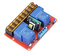 YWBL-WH Module de Commutateur de Relais, Module de Relais Haute Puissance à 2 Canaux DC 5 V avec Isolation Optocoupleur, Charge 30 A, Déclencheur de Niveau Haut et Bas pour le Contrôle Industriel du