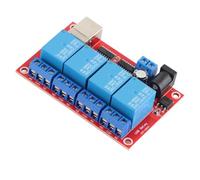 YWBL-WH Module de Relais à 4 Canaux, Matériau PCB, capacité de Relais 10 A pour le Fonctionnement de la Télécommande dans les Applications Domestiques et Industrielles (24V)