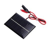 YWBL-WH Panneau Solaire en Polysilicium 0,6 W 6 V pour Jouets Lampes | Mini cellule photovoltaïque, taille compacte 5,5x5,5 cm, projet de charge DIY, petit mainteneur de batterie DC