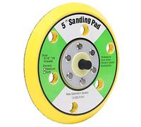 YWBL-WH Patin de Ponçage ABS Ponceuse Backer 5 Pouces 125 Mm Plaque de Support de Tampon de Polissage Rond à 6 Trous pour le Polissage, le Meulage, le Ponçage sur les Machines Universelles pour les