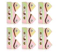 YWBL-WH Pince de Soudage, Ensemble de Pinces Magnétiques de Type V en Acier Inoxydable 6 Pièces, Fixation de Soudage Réglable pour Surfaces Métalliques Rondes et Plates, Outil de Positionnement pour