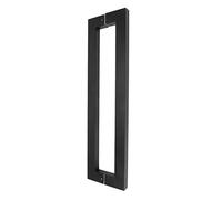 YWBL-WH Poignée de Porte Coudée à Angle Droit en Acier Inoxydable, Finition Noir Mat, pour Portes en Bois, Verre et Aluminium