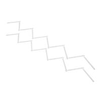 YWBL-WH Règle Pliante de 2 M, Matériau ABS, Bâton de Mesure Multi-angle Léger pour les Projets de Menuiserie et de Carrelage