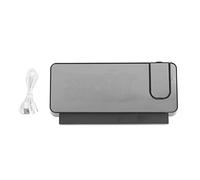 YWBL-WH Réveil Projecteur Plafond avec Radio FM Ports USB Projection 180° Gradation pour Chambre