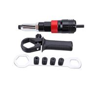 YWBL-WH Rivet Guns Adapter, Alliage Aluminium Acier Fixation Rapide | 5 Têtes 2,4-6,4mm, Kit Complet, pour Réparation de Tôlerie HVAC Automobile