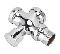 YWBL-WH Robinet De Chasse pour Urinoir Bouton Poussoir en Alliage Zinc Temporisé pour WC Commercial Public