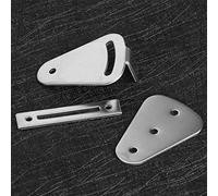 YWBL-WH Serrure de Porte en Acier Inoxydable, Accessoire de Quincaillerie de Serrure de Porte Coulissante, Léger 61 G, pour Rail de Suspension de Grange et Coulissante, Utilisation à Domicile,