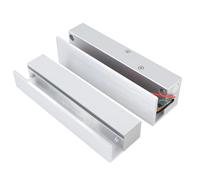 YWBL-WH Serrure électrique pour Porte en Verre 12 V, Verrou électronique monté en pour Portes sans Cadre, Minuterie de Retard Réglable, Contrôle d'accès, sécurité de l'entrepôt