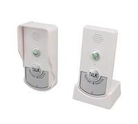 YWBL-WH Sonnette D'Interphone sans Fil, Sonnette D'appel sans Fil, Interphone Vocal, Longue Portée de 3280 Pieds, Pas de WiFi Nécessaire, Rechargeable par USB, étanche IP54, pour Maison,