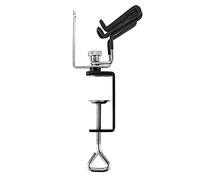YWBL-WH Support de Support d'aérographe, Pince en Métal 2 Supports de Brosse avec Pot de Pulvérisation pour Artistes et Amateurs