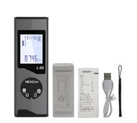 YWBL-WH Télémètre 98,43 Pieds 1 Mm de Précision Type C Rechargeable 50 Groupes de Stockage de Données avec Niveau électronique, pour la Mesure du Volume de Zone (L-30P)
