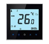 YWBL-WH Thermostat Programmable à écran Tactile Mini, Contrôleur de Température Ambiant avec Affichage LCD Hebdomadaire, 16A 110-230V, avec 6+1 Périodes et Mémoire de Données pour Le