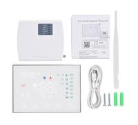YWBL-WH Thermostat Programmable Intelligent, écran Tactile LED WiFi Commande Vocale, pour Chaudière Gaz Chauffage électrique Domestique (pour chaudière à gaz Chauffage électrique avec)