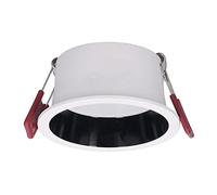 YWBL-WH Ultra-Mince 6mm Plafonnier Encastré, 9W 3-Couleurs Dimmable | Abat-jour antireflet profond, éclairage doux, boîtier en aluminium épais, dissipation de la chaleur, installation rapide