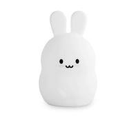 YWBL-WH Veilleuse Lapin en Silicone, Rechargeable par USB, Lampe Anti-Stress pour Enfants avec Blanc Chaud et Changement de Couleur