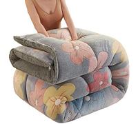 YWBXSHKD Édredon Chaude en Hiver 200X230cm 3kg, Couette éPaisse Hiver Agneau Cachemire Couverture Polaire Double Face Couette Douce Et Chaude Literie MatelasséE 2 Personnes