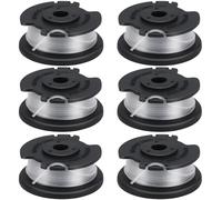 Yweller Lot de 6 bobines de fil de rechange GE-CT 18/28 - Épaisseur du fil : 1,6 mm - Longueur du fil : 5 m - Pour débroussailleuse sans fil Einhell GE-CT 18/260 Li, GE-CT 18/28 Li TC, GE-CT 18/28