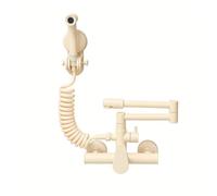 YWJFSA Robinet Mural Cuisine Douchette Blanc Avorio Robinet Salle Bain Robinet Cuisine Rabattable Laiton