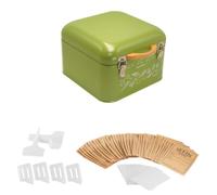 YWJLQH Boîte de Rangement Métallique avec Fermoir de Sécurité, Organisateur de Sachets, Conteneur de Rangement en Fer, Organisateur de Jardin Portable Adapté, S