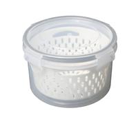 YWJLQH Conteneur Industriel Alimentaire Réfrigérateur Égouttoir Hermétique Polypropylène Panier Rangement pour Préserver la Fraîcheur des Produits Convient à, Gris, Gris, Petit
