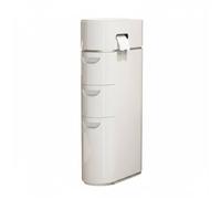 YWJLQH Étagère de Rangement Salle de Bain Armoire Étroite Meuble avec Distributeur de Papier Tiroirs Structure Gain de Place Adaptée pour Salle d'eau Entrée Buanderie, 3 Couches