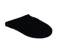 YWJLQH Housse de Siège de Toilette Légère, Coussin de Protection pour Abattant de Toilette, Tapis de Protection pour Hôtel, Maison, Café, Ferme, Noir